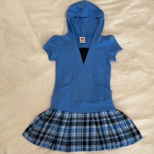 Blue dress .  One piece.  Faded Glory.  Size 5